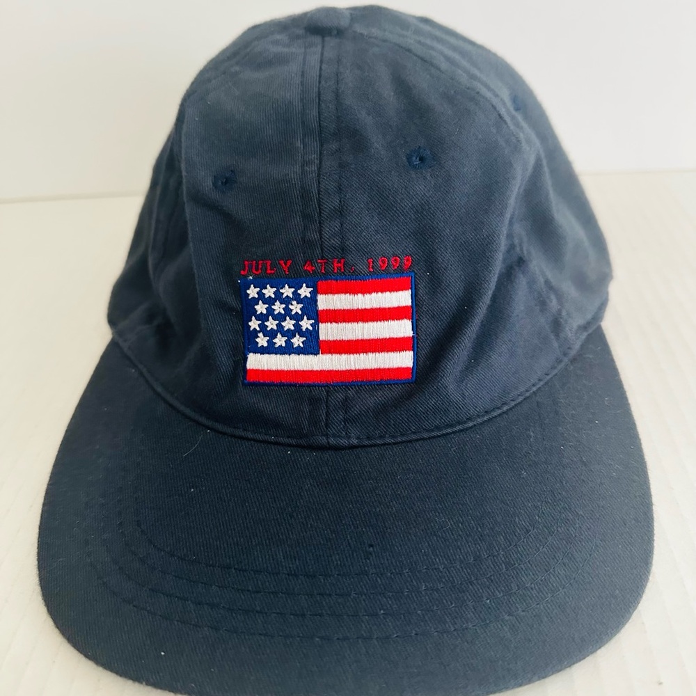 Y2K July 4th 1999 Flag Millennium 2000 Ball Cap Stapback